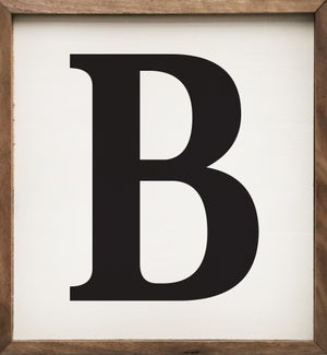 B White